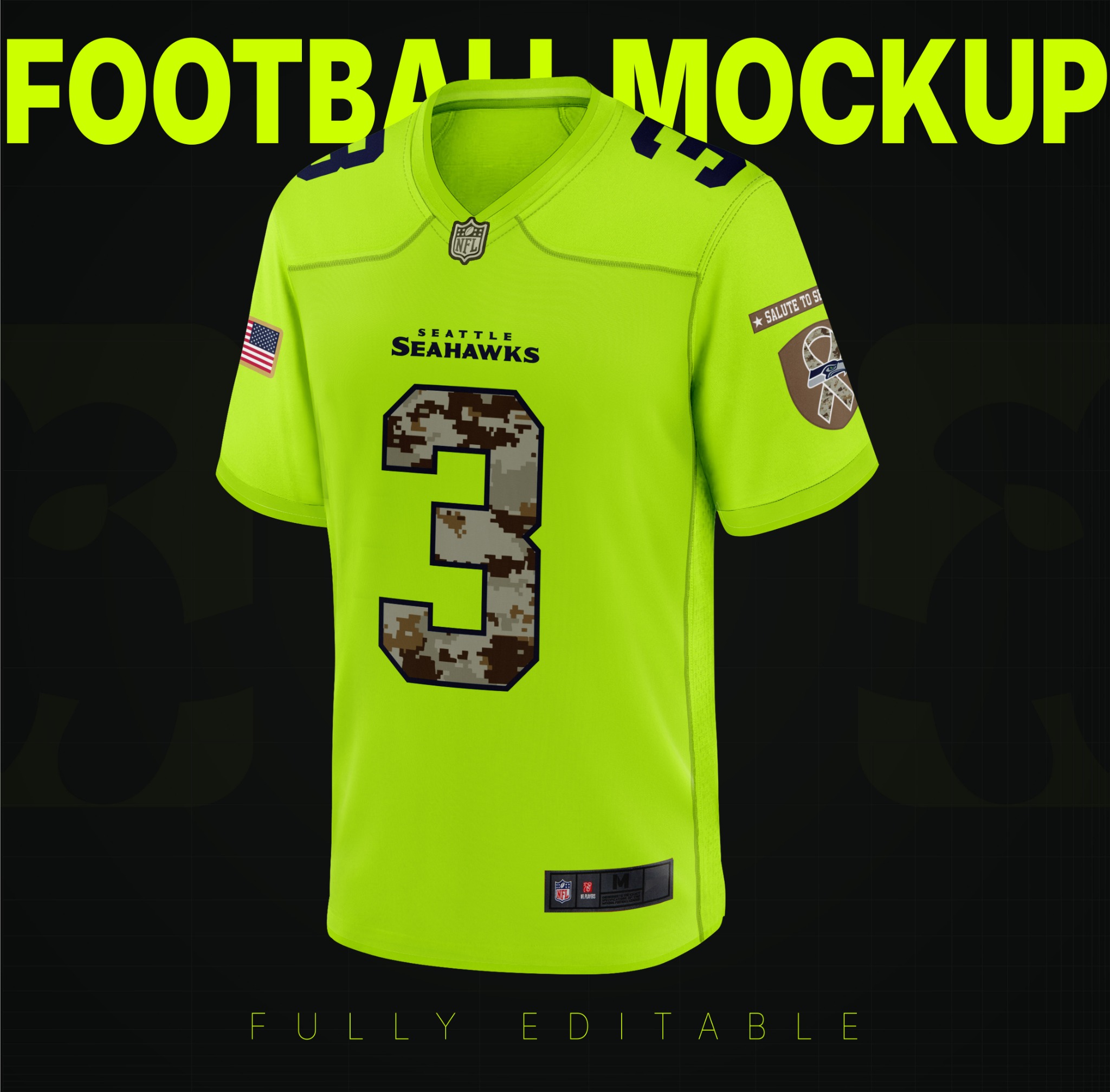 AMERICAN FOOTBALL NFL MOCKUP protected 3D mockup preview