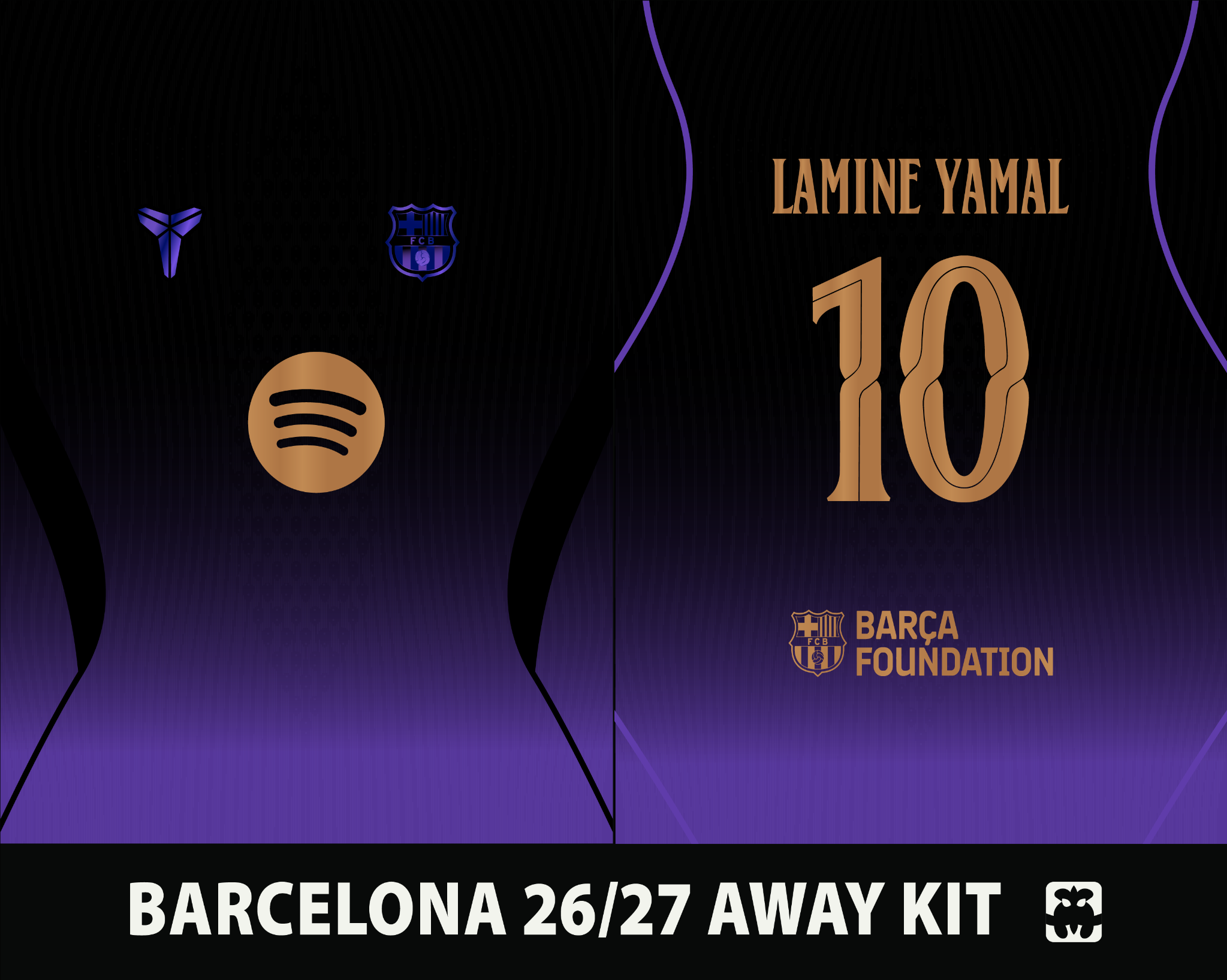BARCELONA 26-27 AWAY KIT protected editable product preview