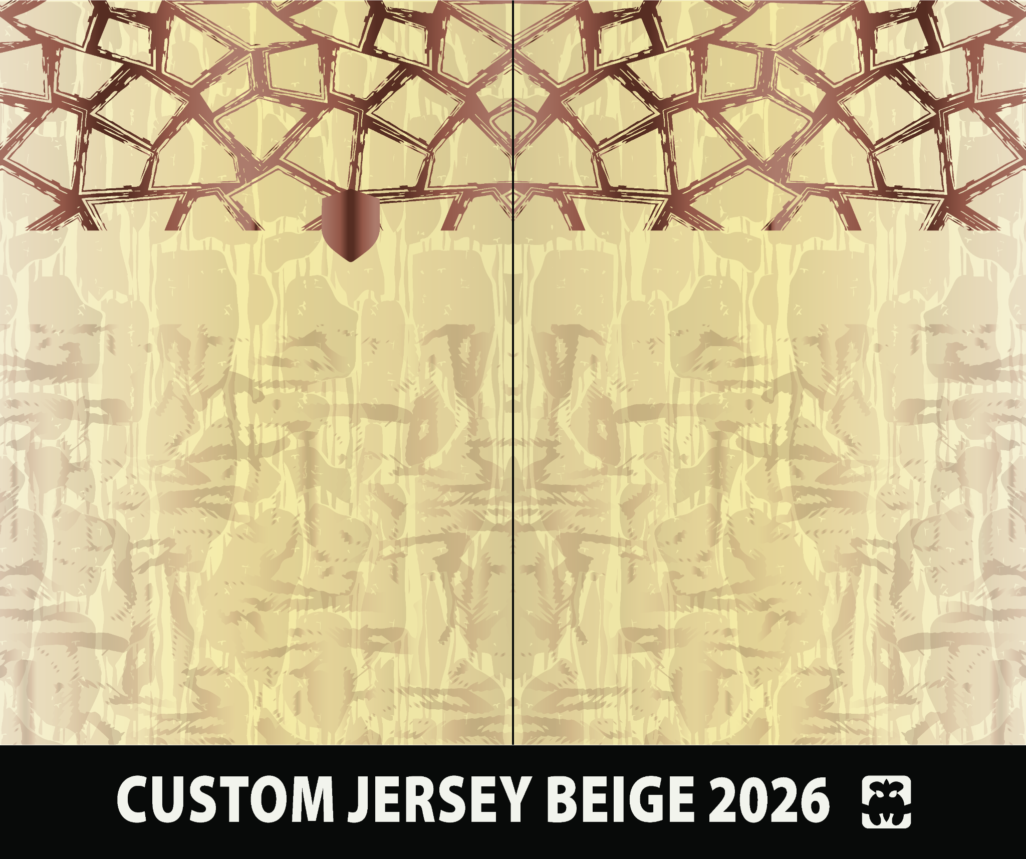 CUSTOM JERSEY BEIGE 2026 protected jersey vector preview
