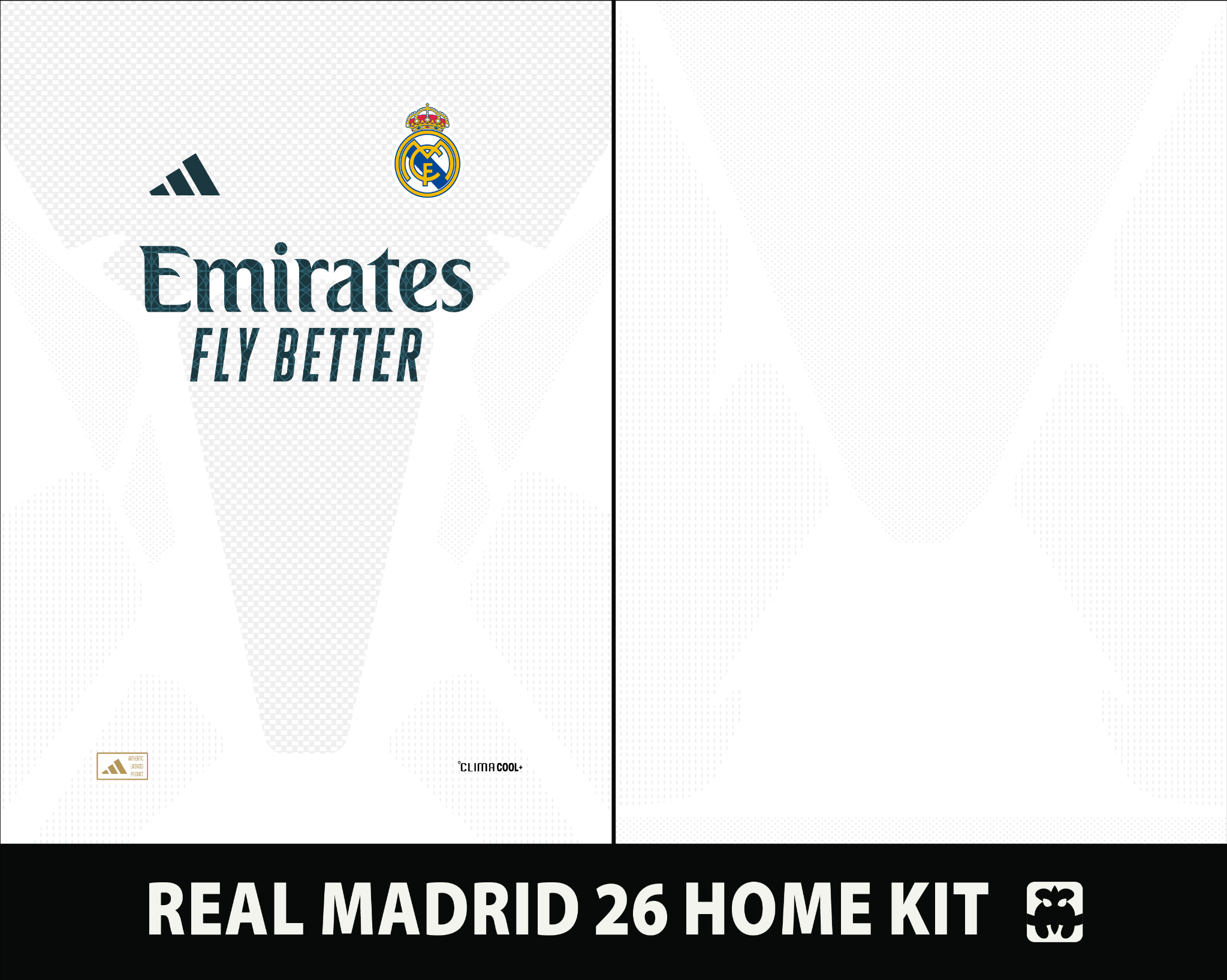 REAL MADRID 26 HOME KIT protected editable product preview